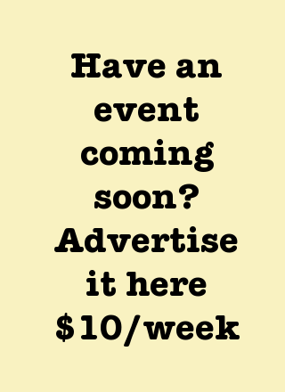 Coming Soon - your event here for just $10
