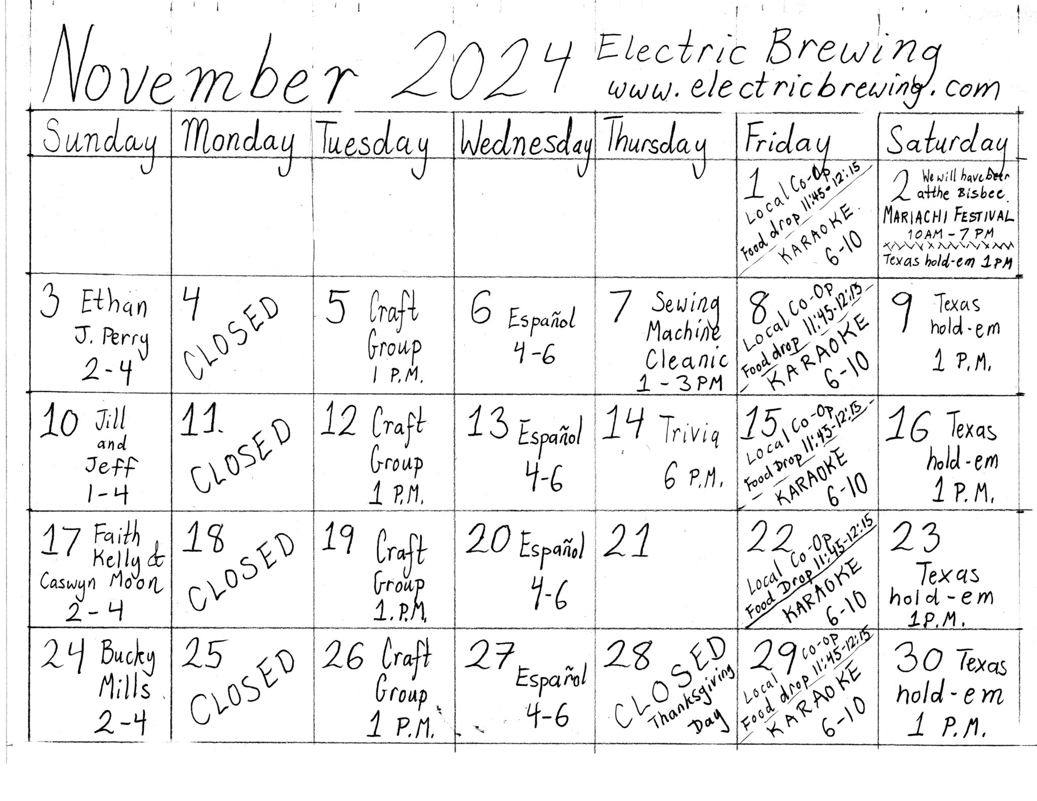 Monthly Bisbee Event Calendars This Week in Bisbee (T.W.I.B.)